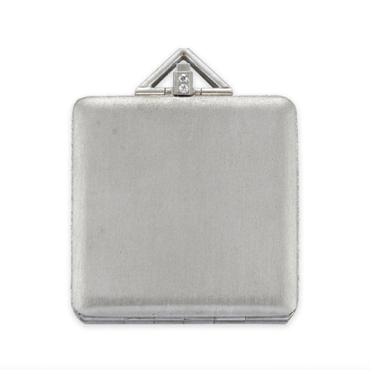 Art Deco Platinum And Diamond Locket